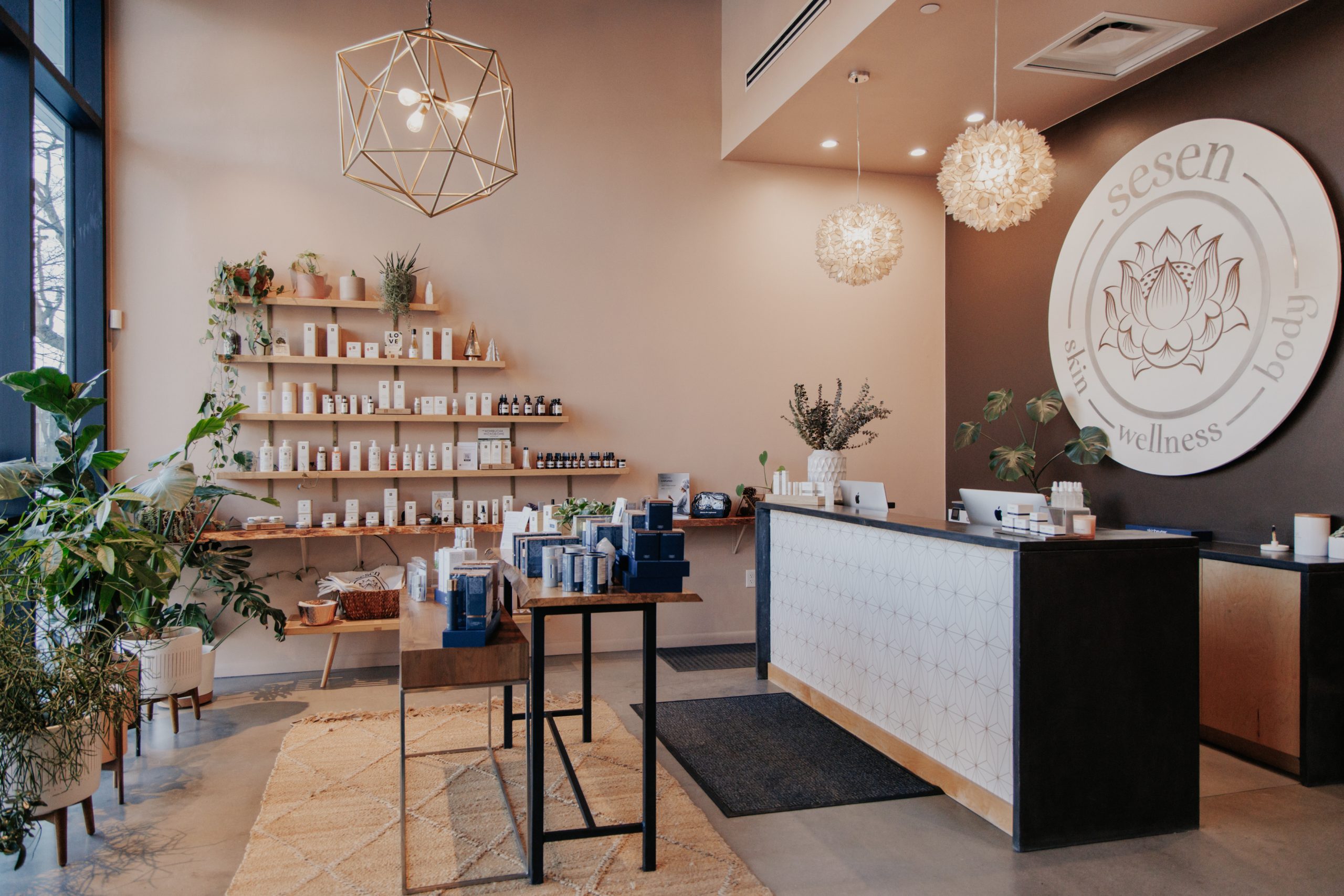 Another view of the comfortable treatment room at Sesen Skin Body Wellness, designed for client relaxation.