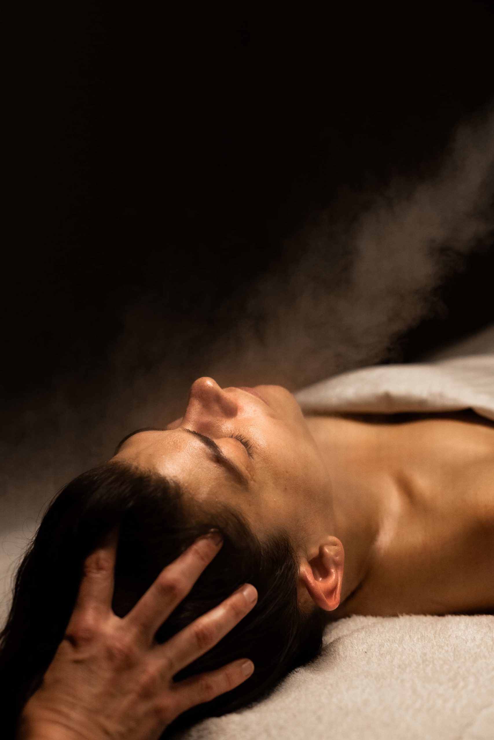 Clarifying facial treatment, demonstrating deep cleansing and skincare techniques at Sesen Skin Body Wellness.